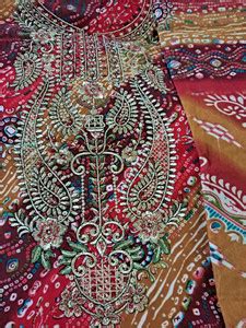 Ambar Lifestyle Viscose Rayon Embroidered, Embellished, Printed ...