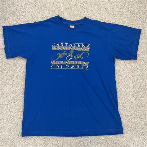 Blue and Yellow Shirt | Depop