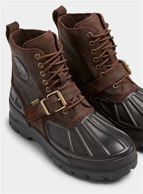 Brown Polo Boots For Men