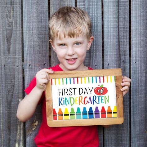 First Day Of Kindergarten Sign