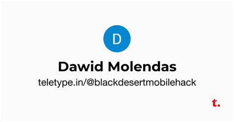 Dawid Molendas — Teletype