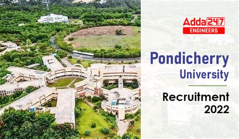 Pondicherry University Recruitment 2022