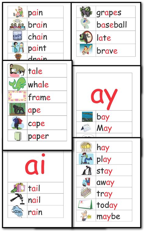 Worksheets For Ai And Ay-Words at Nannie Howard blog