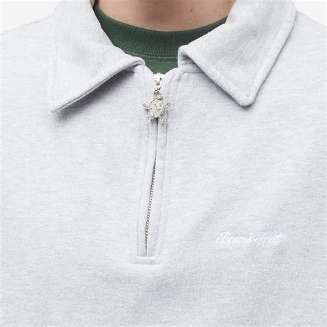Bram's Fruit Polo Half Zip Sweater Light Grey | END. (US)