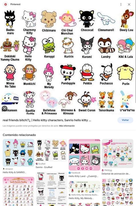 Todos Los Personajes De Sanrio