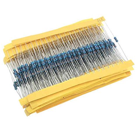 REES52 30 Kinds 1K 10K 100K 220ohm 1M 300 PIECES Resistors 1/4W ...