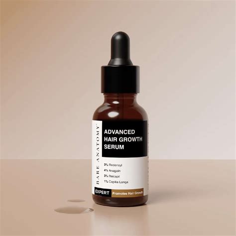 BARE ANATOMY Advanced Hair Growth Serum | 3% Redensyl + 4% Anagain + 3% ...