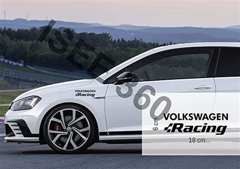ISEE 360® Racing Stickers for Car Sides Hood Bumper Windows Decals L X ...