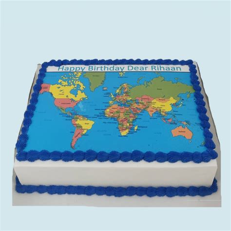 Rectangular World map – Crave by Leena