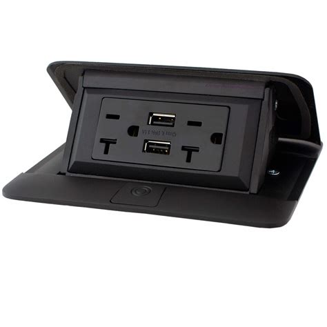 Legrand Wiremold Kitchen Counter Pop Up 20A USB Plug Outlet, Stainless ...