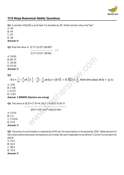 TCS NQT Numerical & Verbal Ability Question Paper, 13 Sep 2021 Slot 1 ...