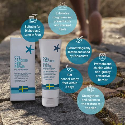 Buy CCS Cracked Heel Repair Balm 75ml - Heel Balm for Cracked Heels and ...