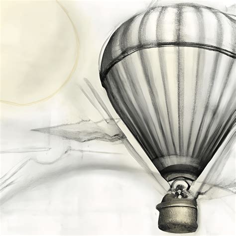 Hot Air Balloon Drawing