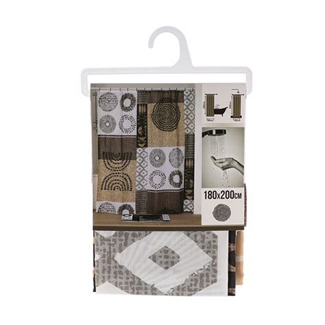 Zavesa za kupatilo Poliester 180x200cm Masai Tendance 1200659 | Volim ...