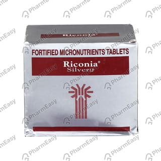 Riconia Silver Lp Strip Of 15 Tablets: Uses, Side Effects, Price ...