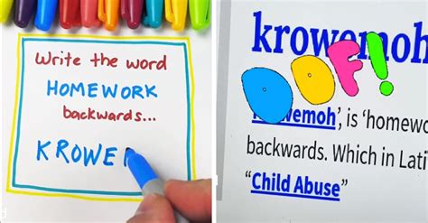 Image result for Homework Backwards