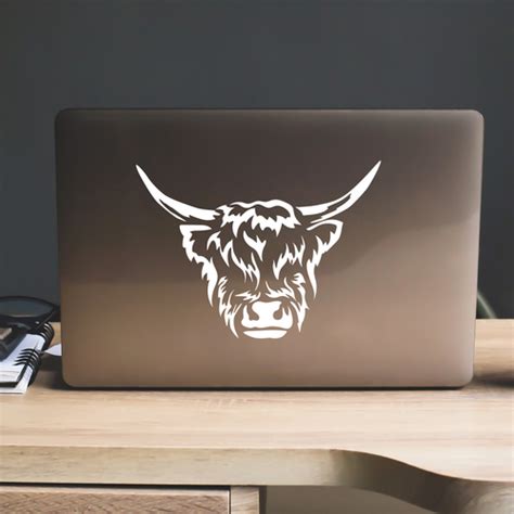 Highland Cow Sticker | Cow Decals For Cars | Fluffy | Ubuy India