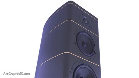Perfect Floorstanding Speaker 3D Model - Download