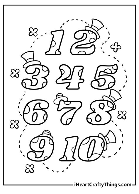 Printable Numbers Coloring Pages - Printable Free Templates
