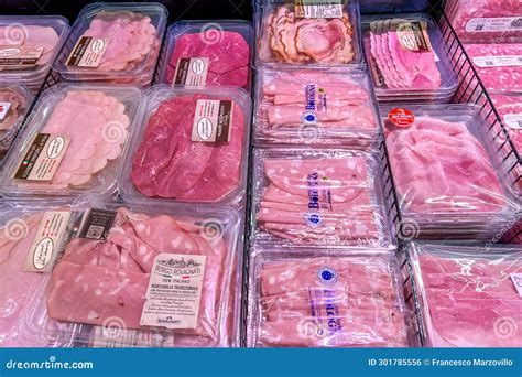 Sliced Deli Meats Packaged in Vacuum-packed Editorial Photo - Image of ...