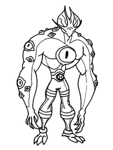 Collection of Ben 10 Coloring Pages - Free Printable