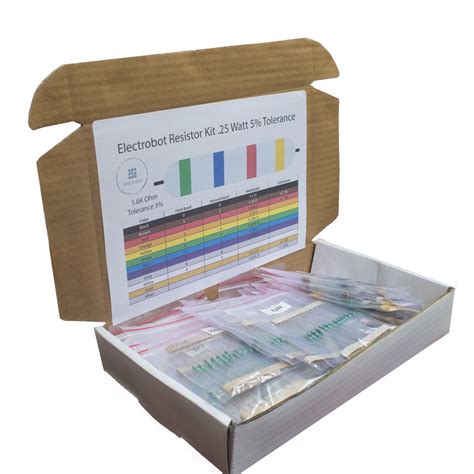 Electrobot EBRTH02 50 Value Resistor Kit (Pack of 1000) : Amazon.in ...