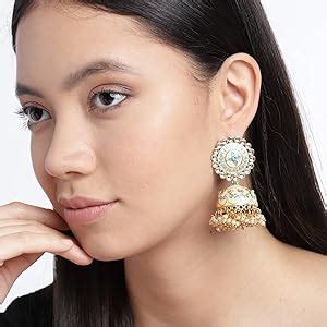 Zaveri Pearls Tassels With Dome-Shaped Jhumki Drops Earring For Women ...