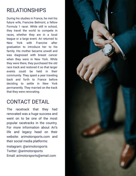 Simple Biography Examples 的图像结果