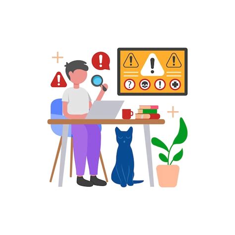 Investigating the problem | Premium Vector