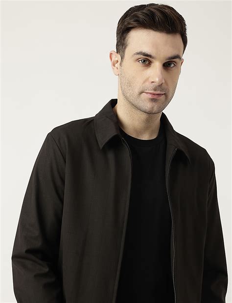 Buy Slim Fit Striped Spread Collar Jacket at Marks & Spencer