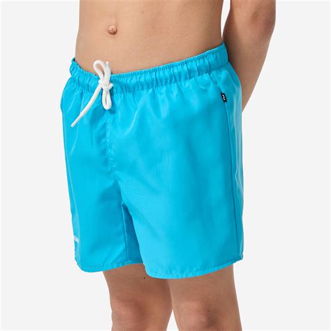 Boys’ Swim Shorts - Blue - Cyan blue, - - Olaian - Decathlon