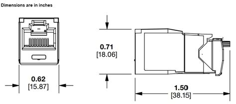CJ6X Mini-Com® TX6A™ Jack Modules - Panduit | Mouser