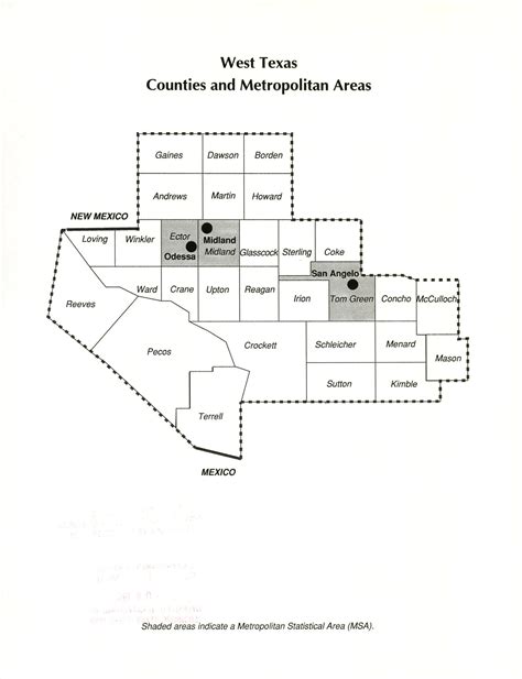 Texas Regional Outlook, 1992: West Texas Region - Page Map - The Portal ...