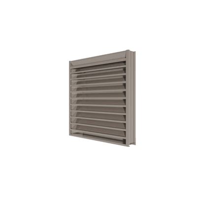 BIM objects - Free download! Extruded Aluminum Louver, 6" Deep, 45 deg ...