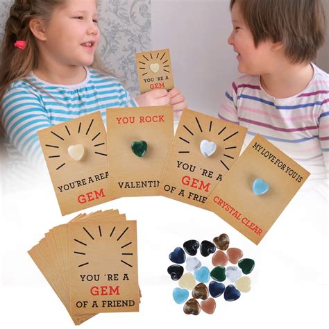 Valentines Day Gifts for Kids - 24 Pack Valentines Cards with Heart ...