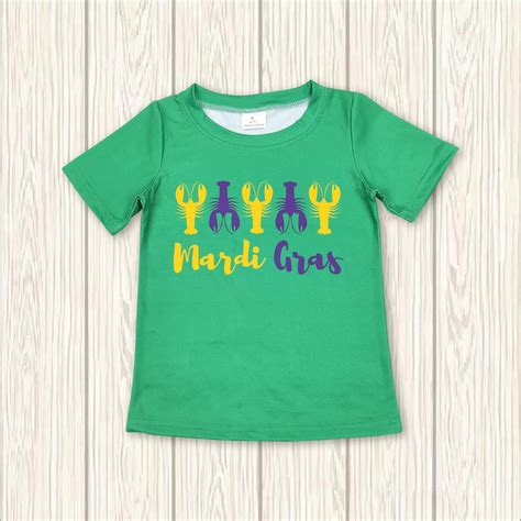 Mardi Gras Shirt,toddle Baby Mardi Gras Crawfish Shirt,mardi Gras ...