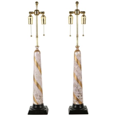Elegant Pair of Tall Modernist Table Lamps at 1stDibs