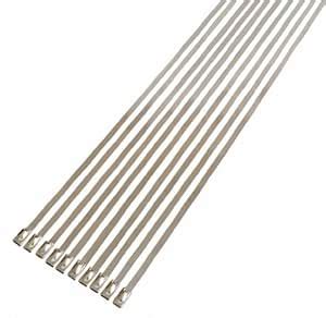 JC Performance 10" x 3/16" Stainless Steel Self Locking Ball Lock Cable ...