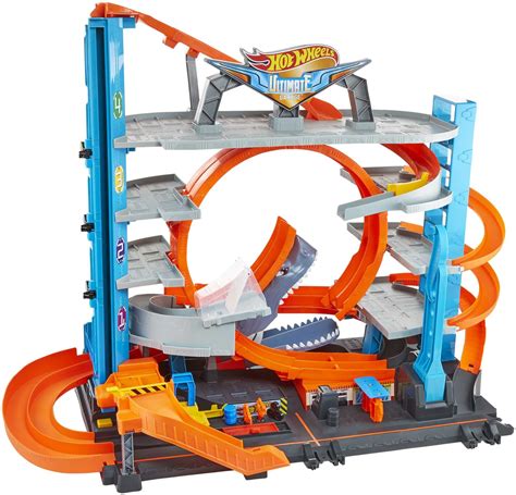 Buy Hot Wheels Ultimate Garage City Playset with Multi-Level Racetrack ...