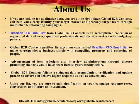 Brazilian cfo email list | PPT