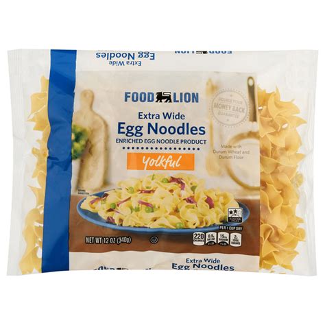 Food Lion Egg Noodles, Extra Wide, Yolkful (12 oz) Delivery or Pickup ...