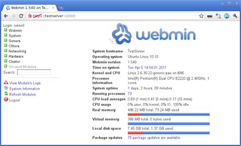 Image result for Webmin Installation