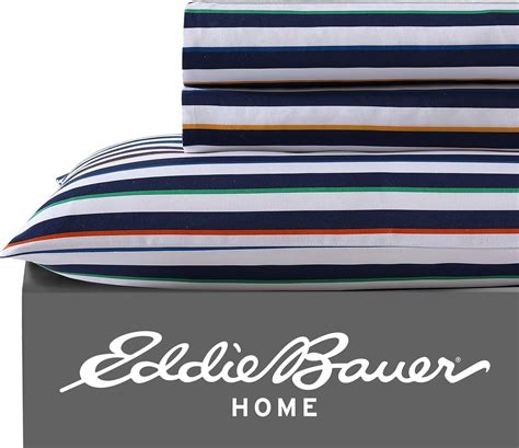 Amazon.com: Eddie Bauer Kids - Twin XL Sheets, Stain-Resistant Toddler ...