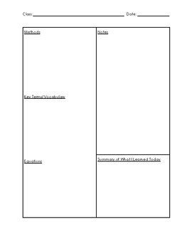 Science Notes Layout Template 的图像结果