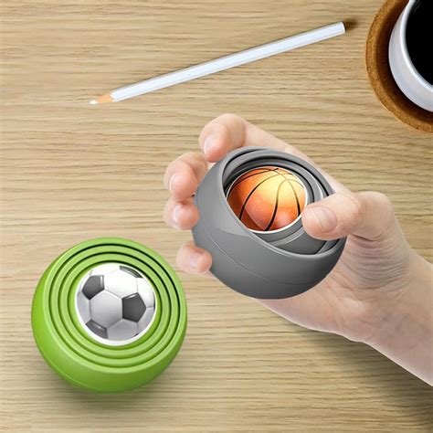 2PCS 3D Gyroscope Toy, Whirling Ball Stress Relief Toys Adults and Kids ...
