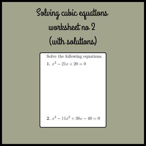Solving Cubic Equations 的图像结果