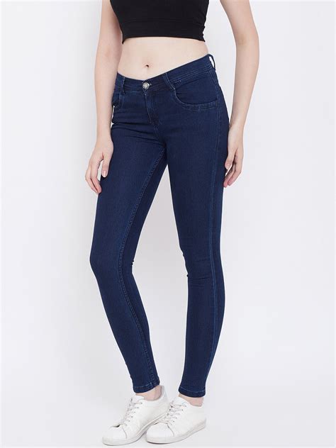 Slim Fit Stretchable Basic Blue Jeans – NiftyJeans
