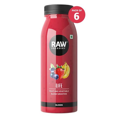Raw Pressery Strawberry Banana Berry Smoothie - Life Juice (6 x 250ml ...