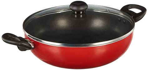 Buy Butterfly Rapid Non Stick Kadai with Glass Lid | 2.6 Litre | 260 MM ...