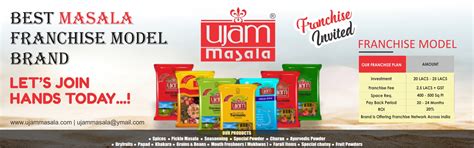 Ujam Masala ( Best Masala Franchise Model Brand )